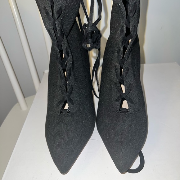 Kianiel-98 Aldo spiked heel over the knee laced up boots - Picture 11 of 13